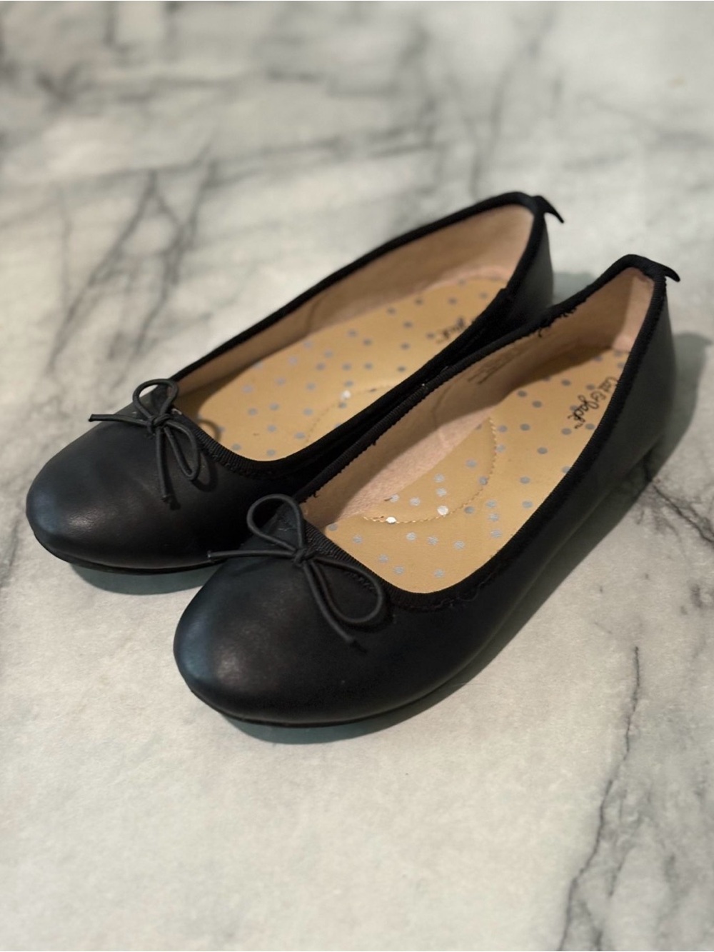 Cat & Jack Black Bow Ballet Flats